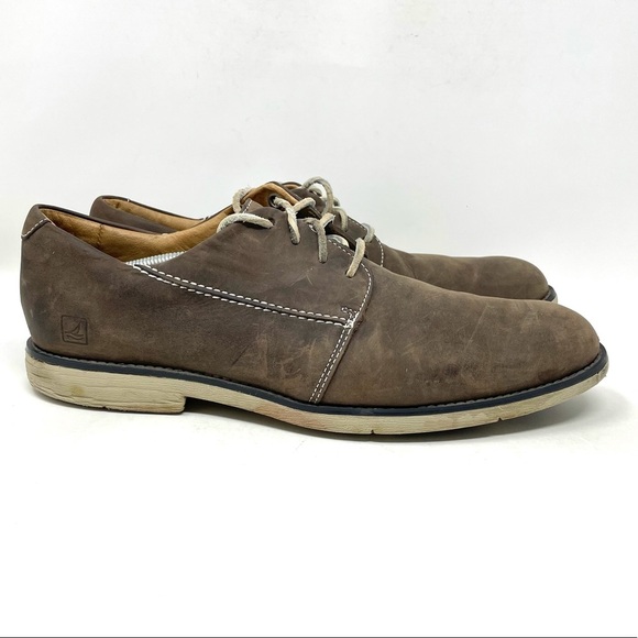 Sperry Top‎ Sider Leather Oxford Casual Shoe Brown Mens 11.5 - Picture 1 of 8